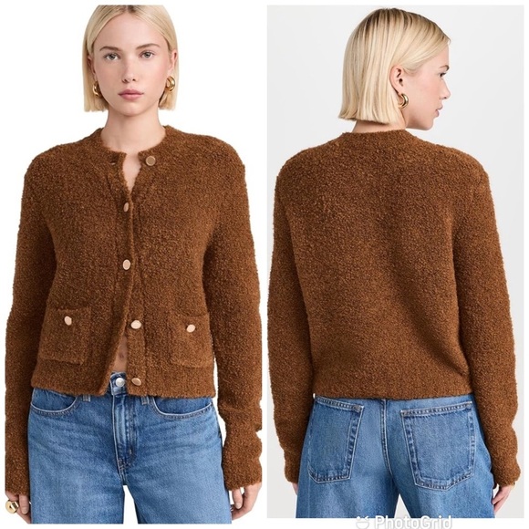 NWT Frame Brown Cardigan Sweater - Picture 3 of 7